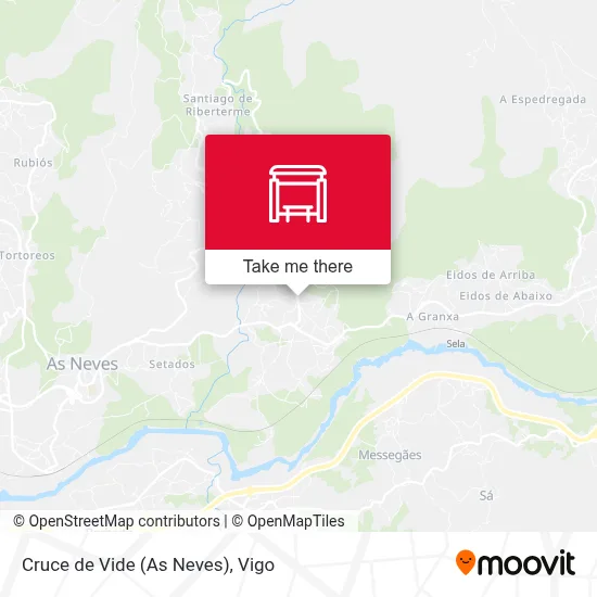 Cruce de Vide (As Neves) map
