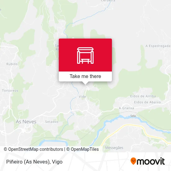 Piñeiro (As Neves) map
