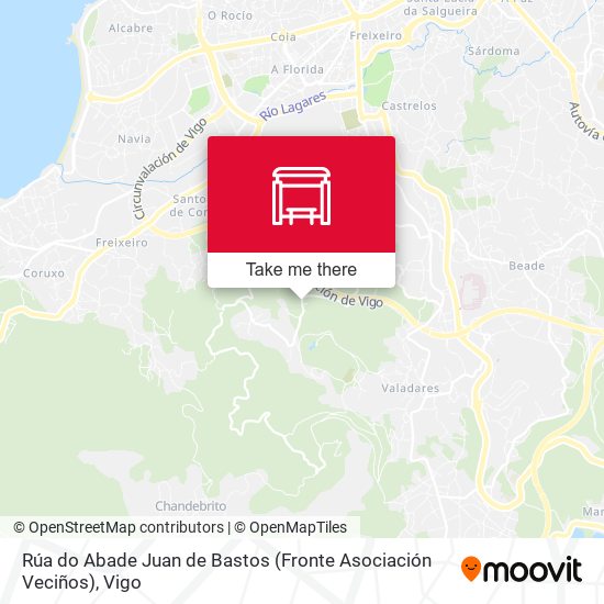 Rúa do Abade Juan de Bastos (Fronte Asociación Veciños) map