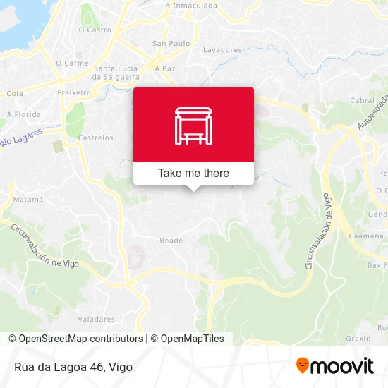 Rúa da Lagoa 46 map