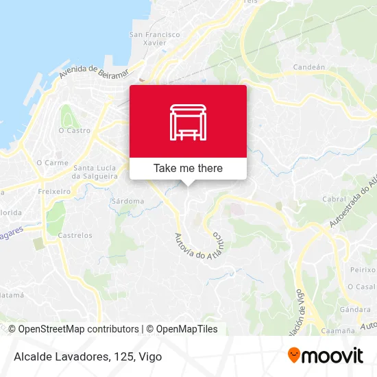 Alcalde Lavadores, 125 map