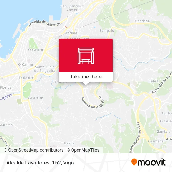 Alcalde Lavadores, 152 map