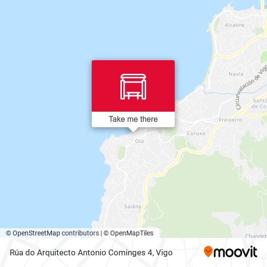 Rúa do Arquitecto Antonio Cominges 4 map