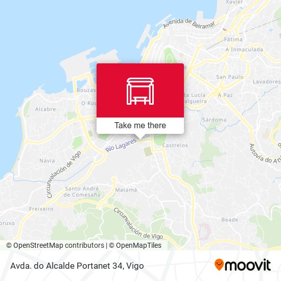 Avda. do Alcalde Portanet 34 map