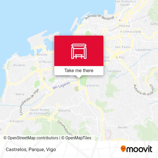 Castrelos, Parque map