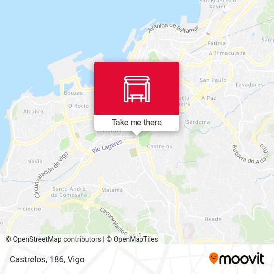 Castrelos, 186 map