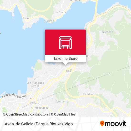Avda. de Galicia (Parque Riouxa) map