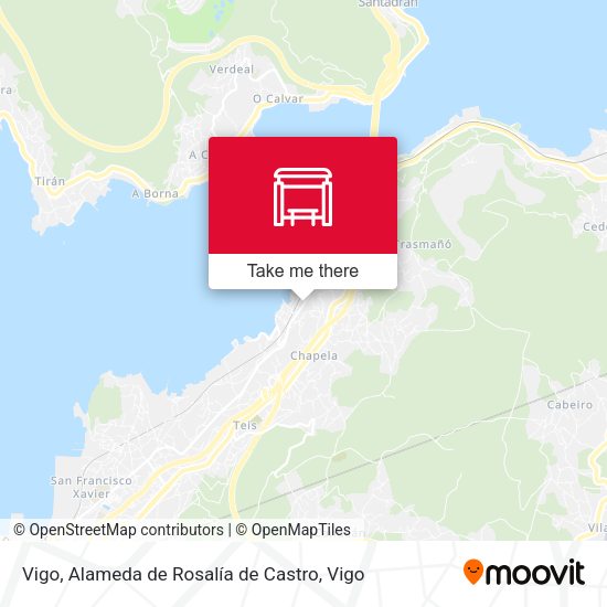 Vigo, Alameda de Rosalía de Castro map