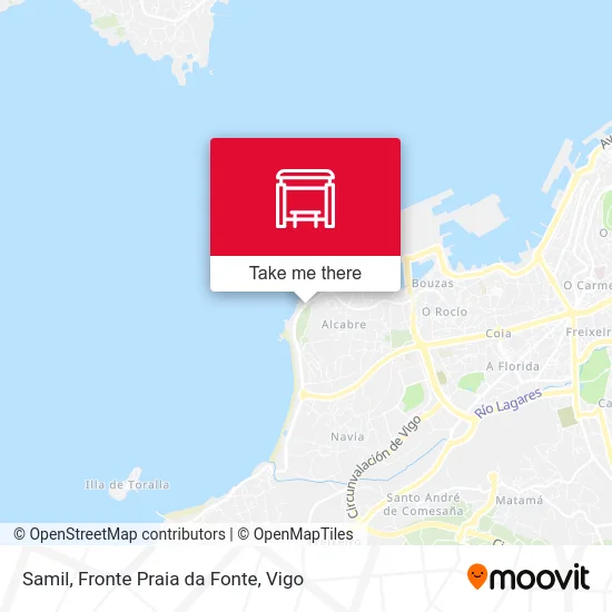 Samil, Fronte Praia da Fonte map