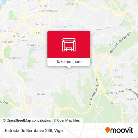 Estrada de Bembrive 238 map