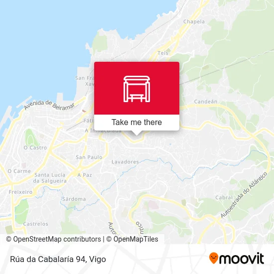 Rúa da Cabalaría 94 map