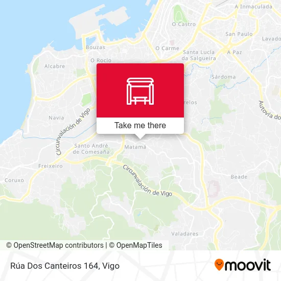 Rúa Dos Canteiros 164 map