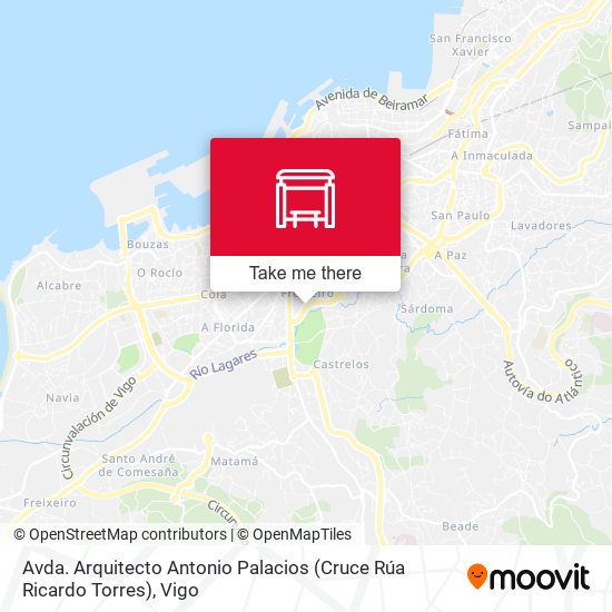 Avda. Arquitecto Antonio Palacios (Cruce Rúa Ricardo Torres) map