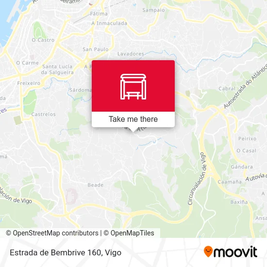 Estrada de Bembrive 160 map