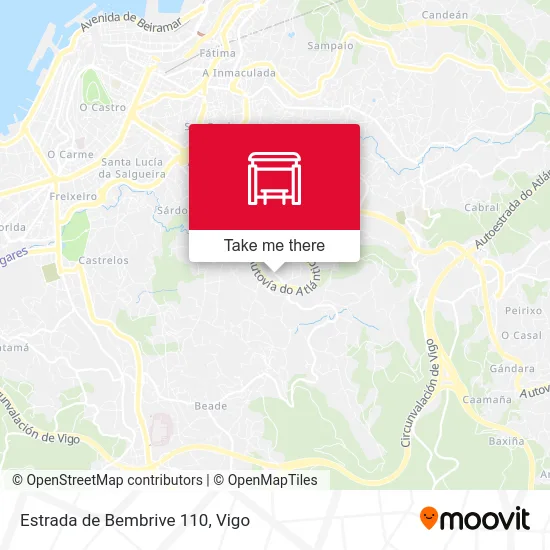 Estrada de Bembrive 110 map