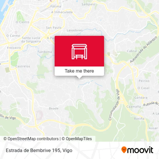 Estrada de Bembrive 195 map