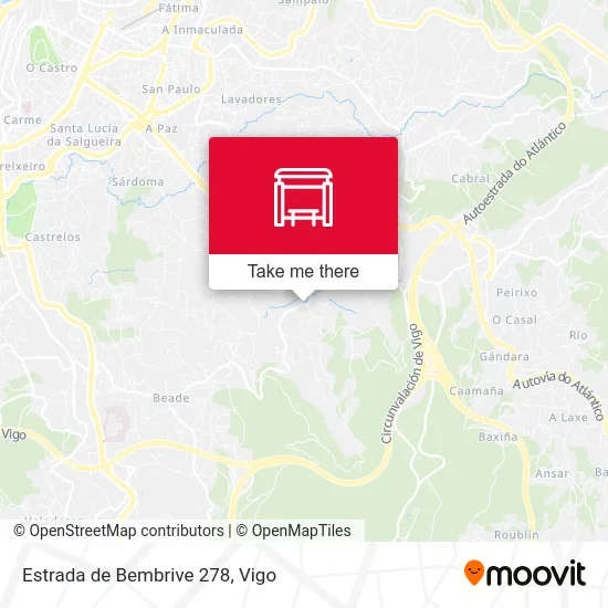 Estrada de Bembrive 278 map