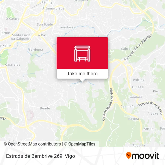 Estrada de Bembrive 269 map