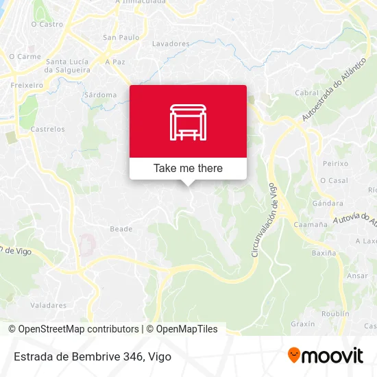 Estrada de Bembrive 346 map