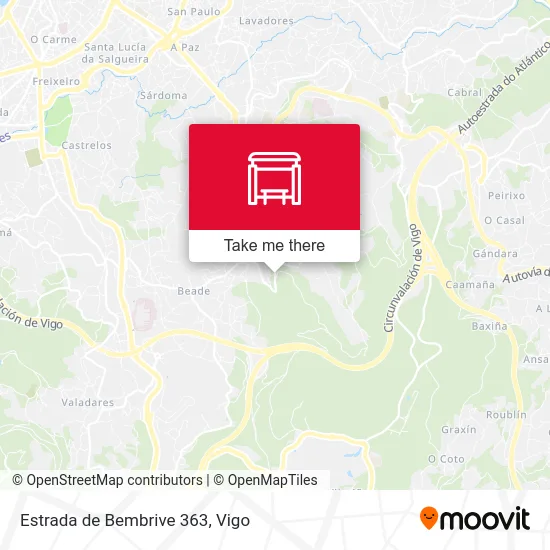 Estrada de Bembrive 363 map