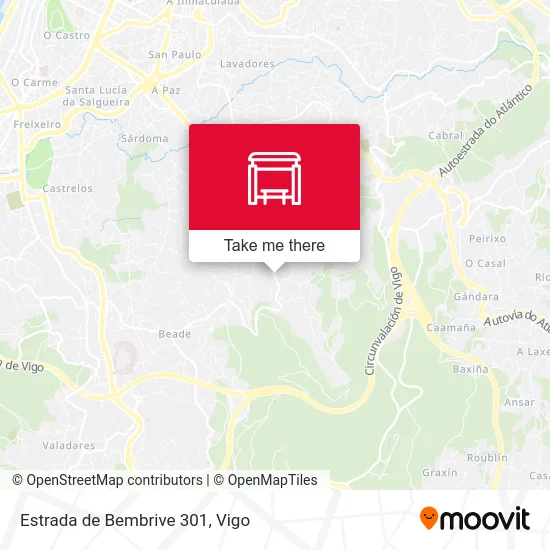 Estrada de Bembrive 301 map