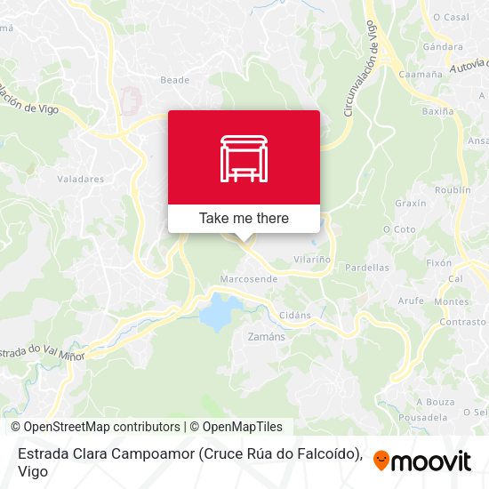 Estrada Clara Campoamor (Cruce Rúa do Falcoído) map
