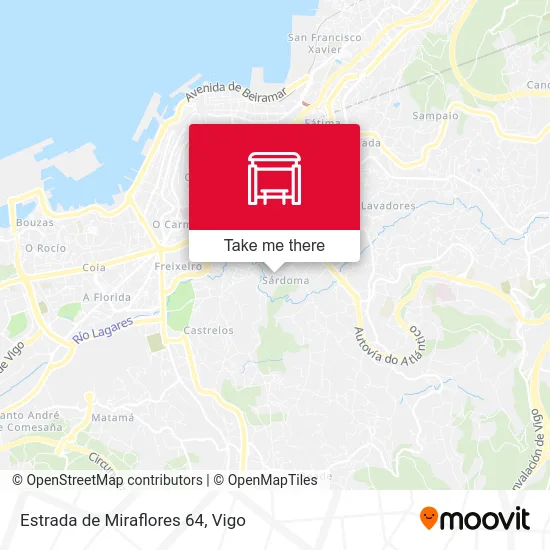 Estrada de Miraflores 64 map