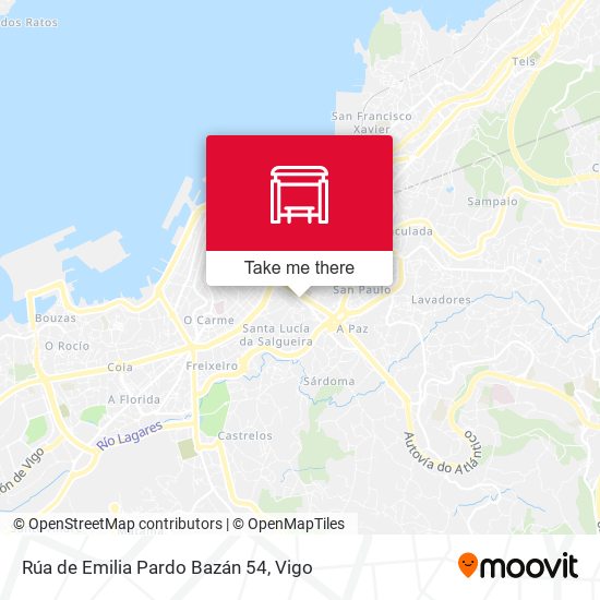 Rúa de Emilia Pardo Bazán 54 map