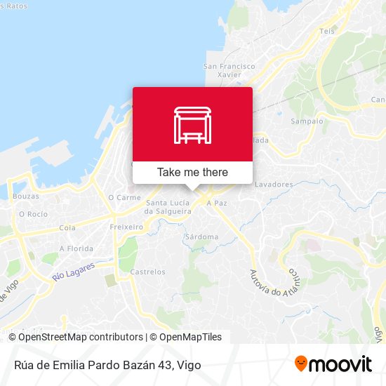 Rúa de Emilia Pardo Bazán 43 map