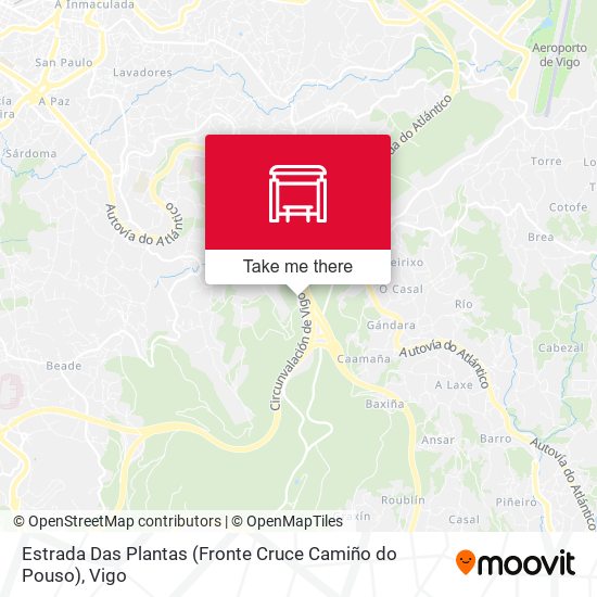Estrada Das Plantas (Fronte Cruce Camiño do Pouso) map