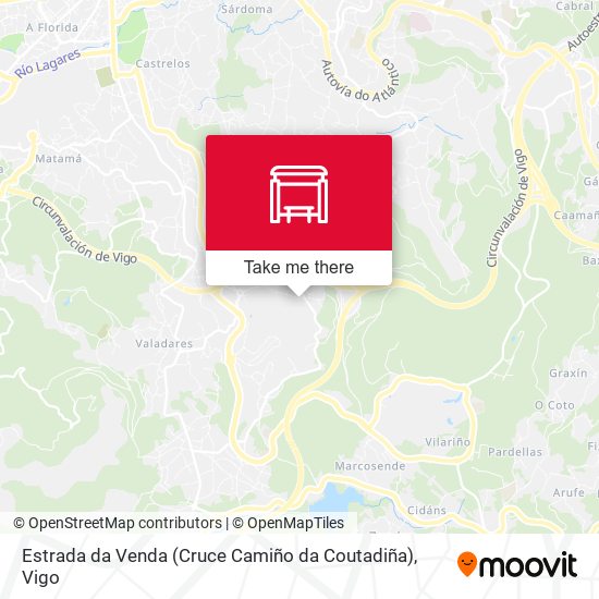 Estrada da Venda (Cruce Camiño da Coutadiña) map