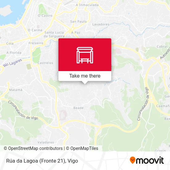 Rúa da Lagoa (Fronte 21) map
