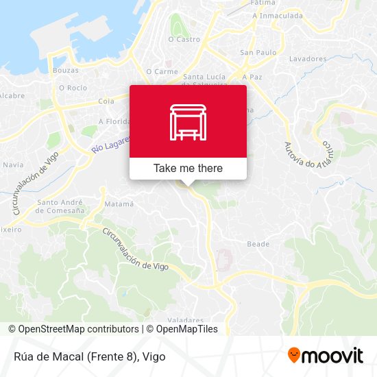 Rúa de Macal (Frente 8) map