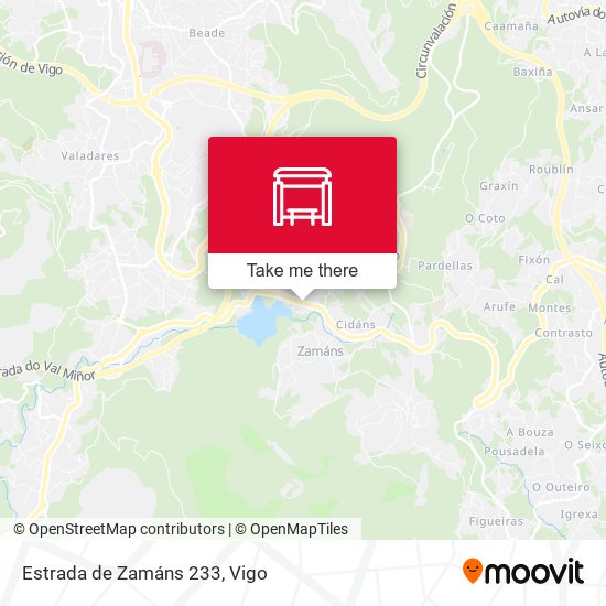 Estrada de Zamáns 233 map