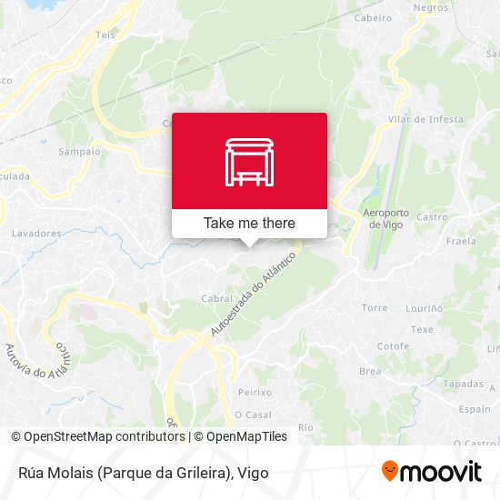 Rúa Molais (Parque da Grileira) map