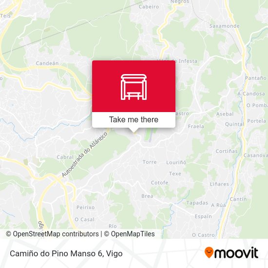 Camiño do Pino Manso 6 map