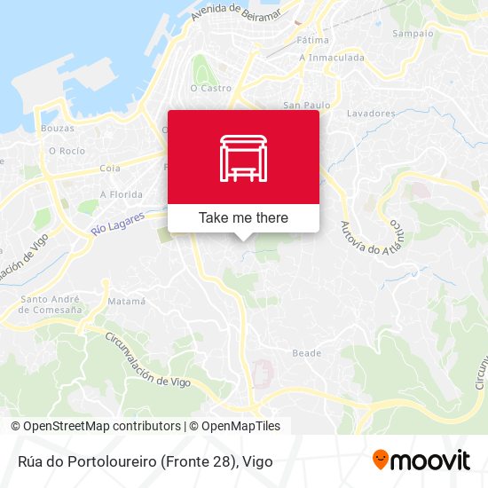 Rúa do Portoloureiro (Fronte 28) map