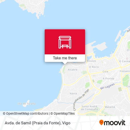 Avda. de Samil (Praia da Fonte) map