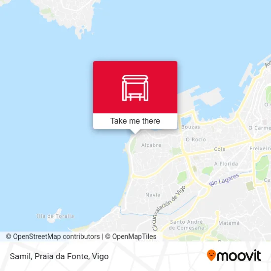 Samil, Praia da Fonte map