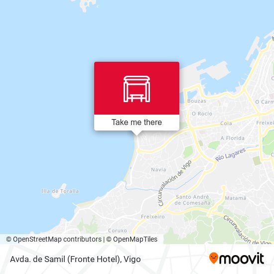 Avda. de Samil (Fronte Hotel) map