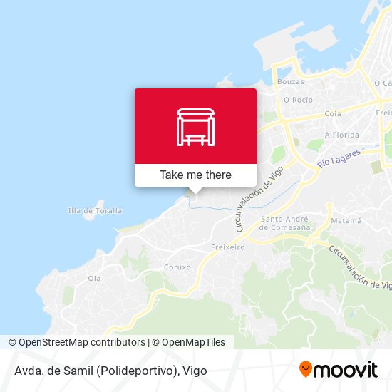 Avda. de Samil (Polideportivo) map