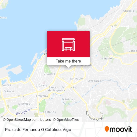 Praza de Fernando O Católico map