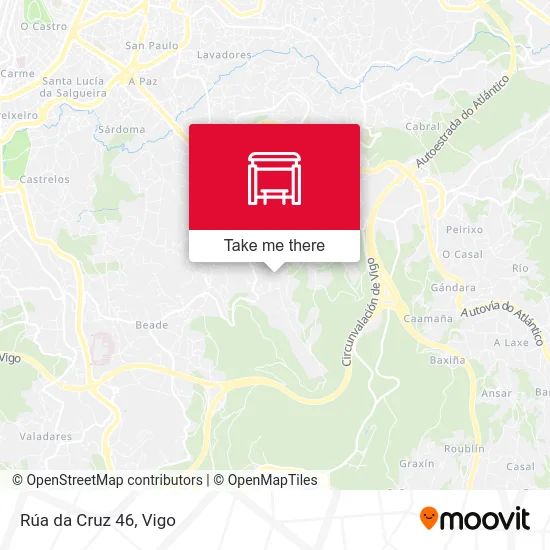 Rúa da Cruz 46 map