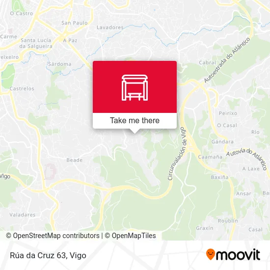 Rúa da Cruz 63 map