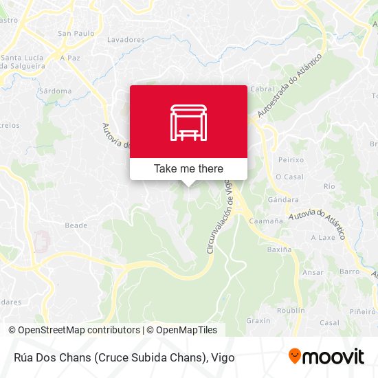 Rúa Dos Chans (Cruce Subida Chans) map