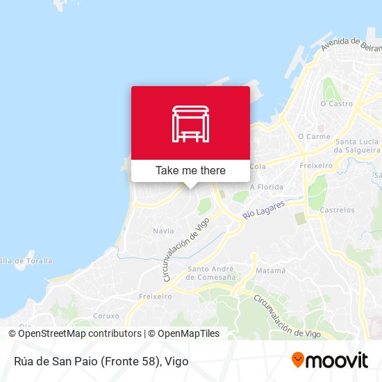 Rúa de San Paio (Fronte 58) map