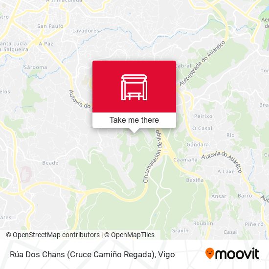 Rúa Dos Chans (Cruce Camiño Regada) map