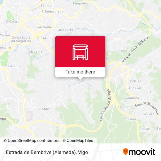 Estrada de Bembrive (Alameda) map