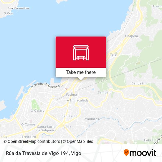 Rúa da Travesía de Vigo 194 map