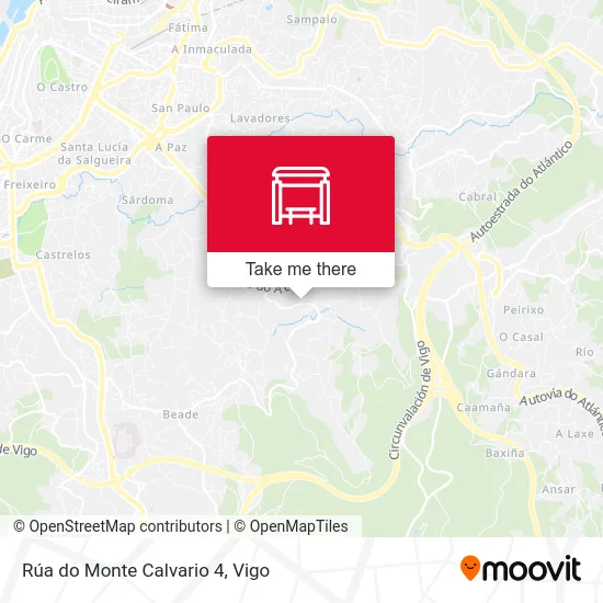 Rúa do Monte Calvario 4 map